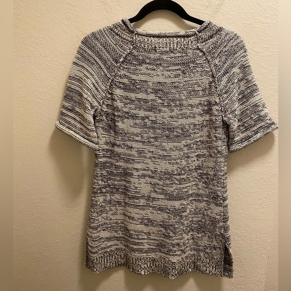 CAbi #973 Marled Short Sleeve Knit Sweater Tunic - Picture 7 of 9